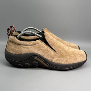 Merrell Jungle Moc Women's 11 Taupe Suede Slip On Hiking Trail Casual Sneakers
